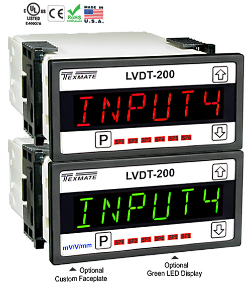 Texmate Panel Meter Controller LVDT-200