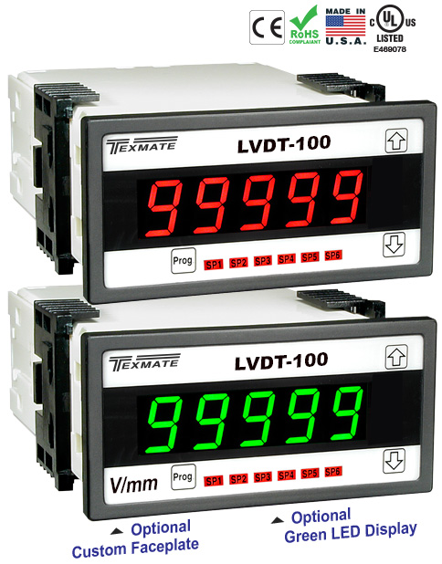 Texmate Panel Meter LVDT-100